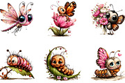 Cute Insects Clipart, a Seasonal Illustration by CreationArt (Thumbnail 5 of 5)