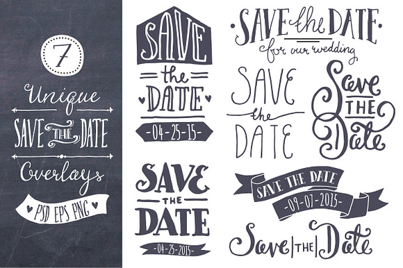 Save the Date Overlays preview 5