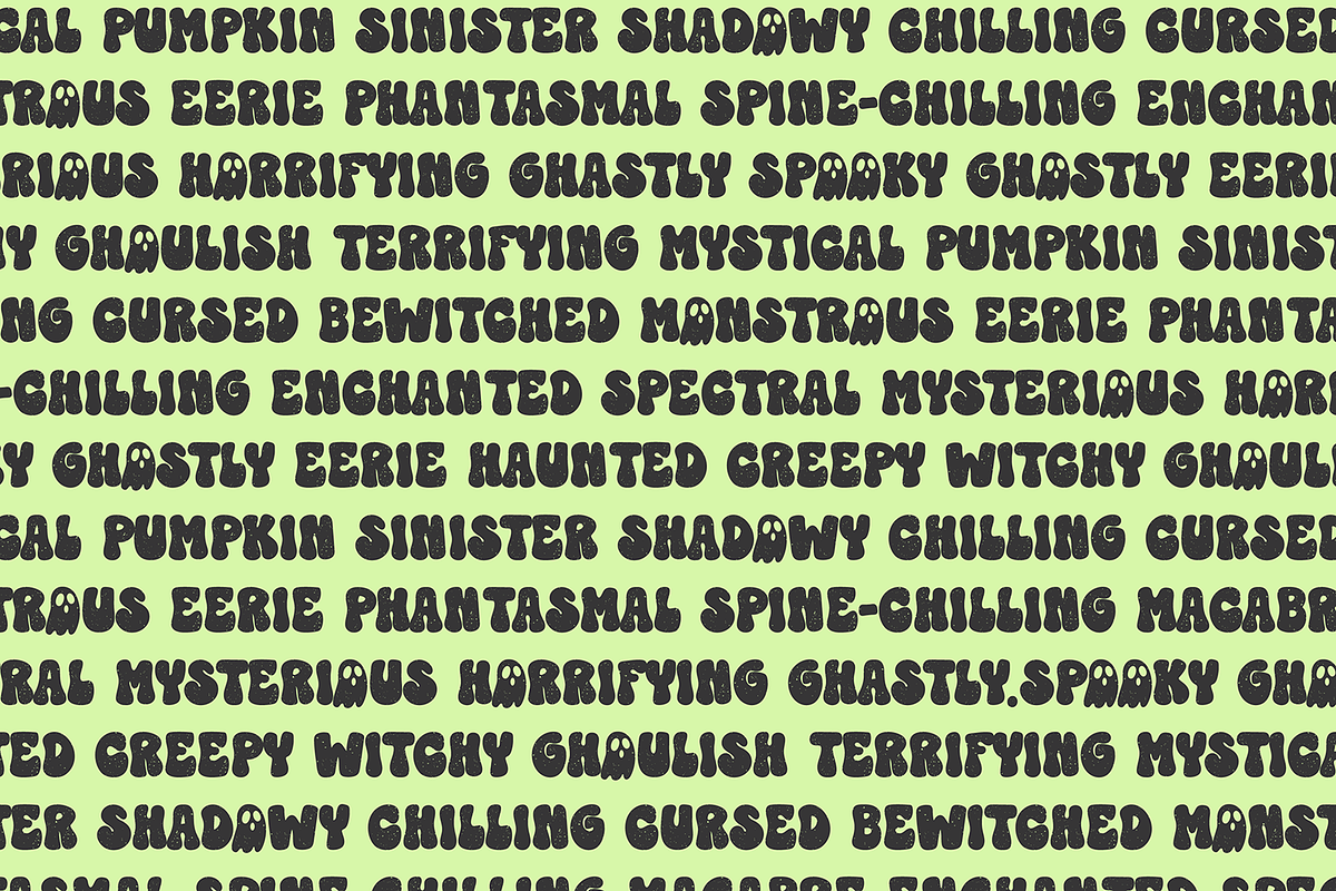 GHOST MAGIC (Regular and Distressed), a Sans Serif Font by Blush Font Co. (Photo 2 of 3)