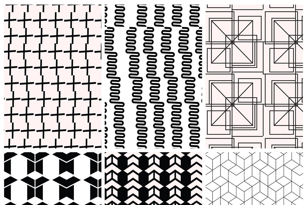 Monoline Geometric Patterns, a Pattern Graphic by Pixavics (Photo 8 of 9)