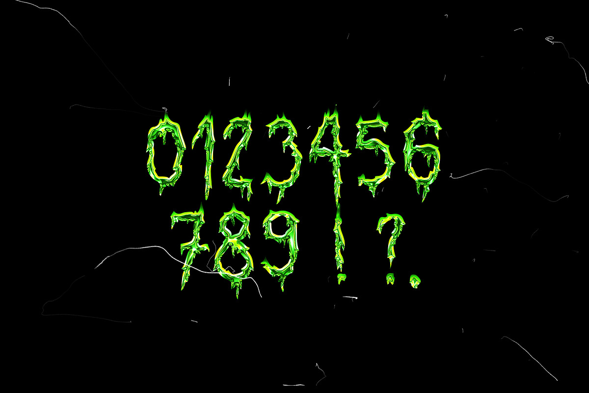 Horror Script Brush font preview 6