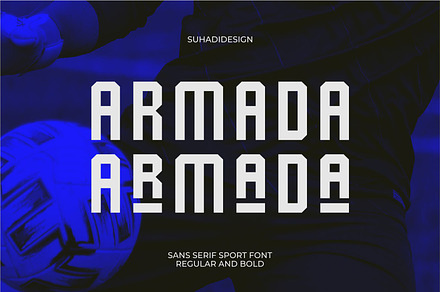 Armada | Sans Serif Sport Font, a Sans Serif Font by suhadidesign
