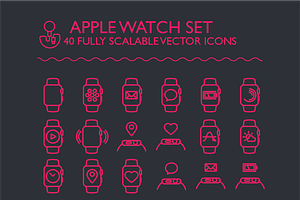 APPLE WATCH ICON SET