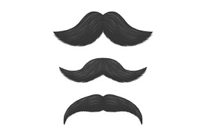 Fake Mustaches. Vector