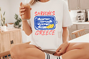 Summer Sardines Greece PNG, a Seasonal Illustration by Canvas Craft (Thumbnail 3 of 7)