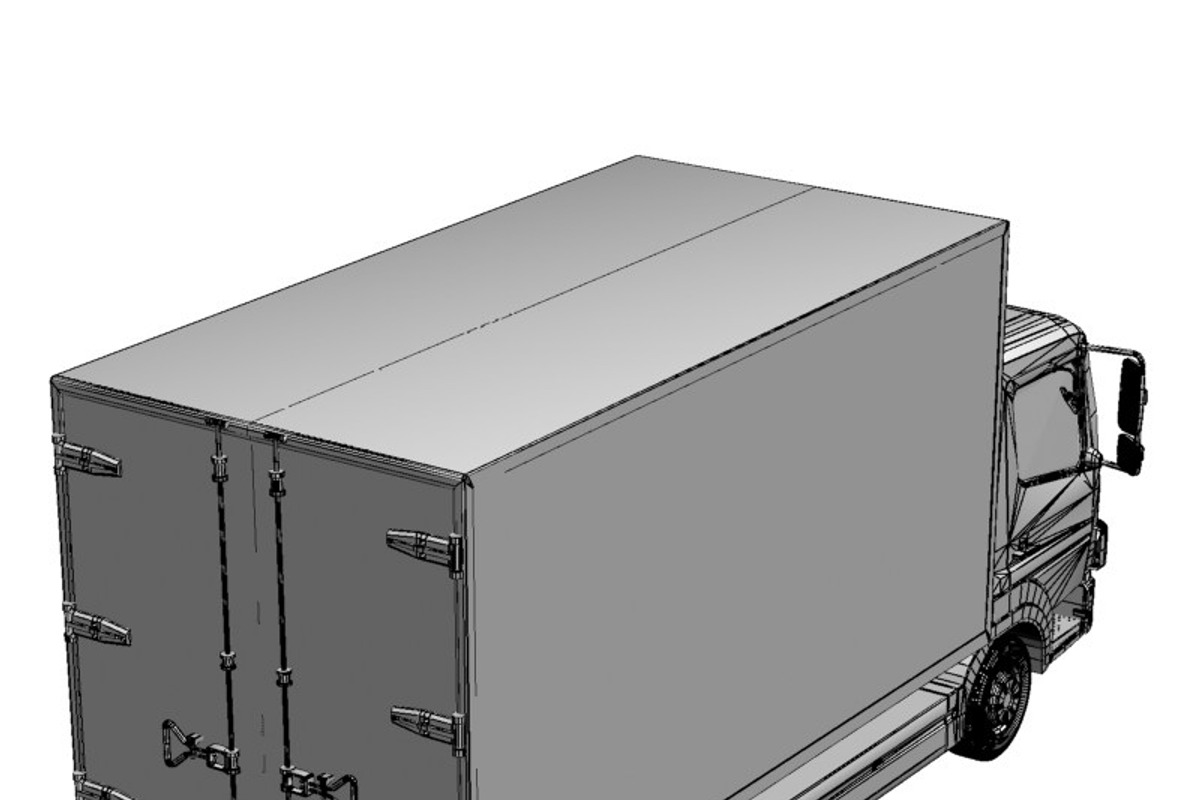 Commercial Truck, a Cars & Vehicle 3D Model by Mechanik (Photo 13 of 17)