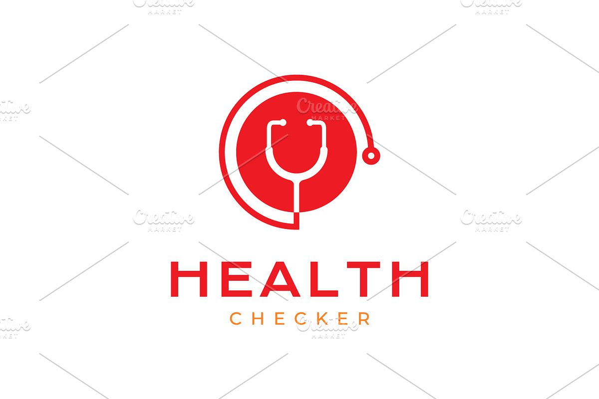 stethoscope health medical logo, a Branding & Logo Template by devastd