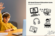 Hand-Drawn Education Icons Set, an Education Illustration by Imran Haroon (Thumbnail 2 of 5)