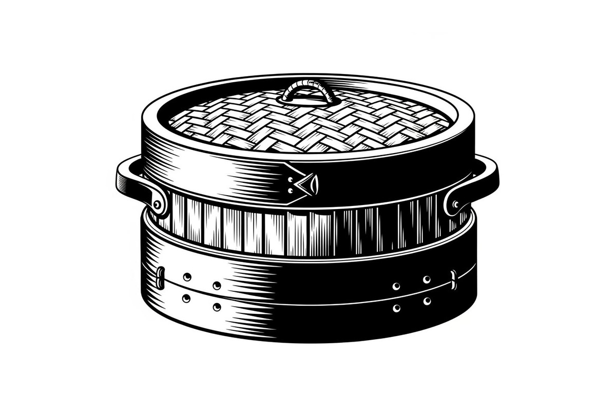 Vintage Bamboo Steamer Silhouette, a Graphic by musafir_fashion (Photo 7 of 14)