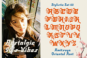 Amitsuya - Oriental Japanese Font, a Blackletter Font by madeDeduk (Thumbnail 7 of 9)