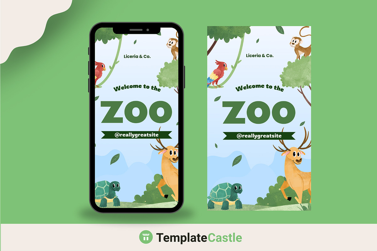 Playful Zoo Welcome for Social Media, a Social Media Template by TemplateCastleStore (Photo 2 of 3)