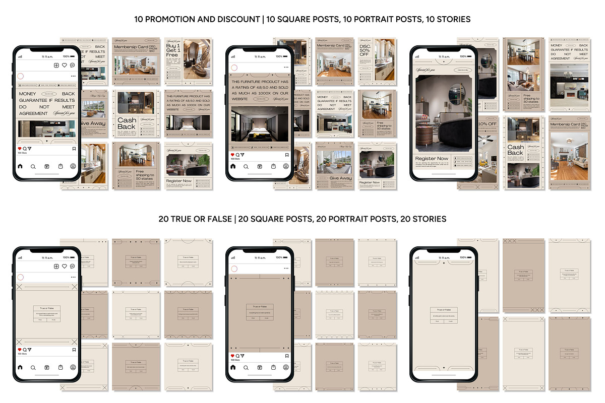 Interior Instagram Template, a Social Media Template by Kalubuak (Photo 6 of 10)