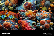 Microbes. 40 images, a Healthcare Illustration by Handmadefont (Thumbnail 6 of 11)