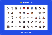 50 Martial arts icons, an Outline Icon by Wencory (Thumbnail 1 of 2)