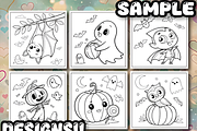 Comfy Halloween Coloring Book, a Seasonal Illustration by Design Station (Thumbnail 8 of 8)