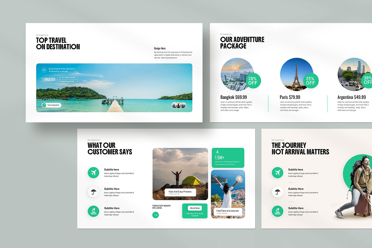 Travel Agency Presentation, a Presentation Template by KreateTribe (Photo 3 of 5)