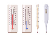 Electronic, mercury thermometers set, an Object Illustration by Good Studio (Thumbnail 3 of 3)