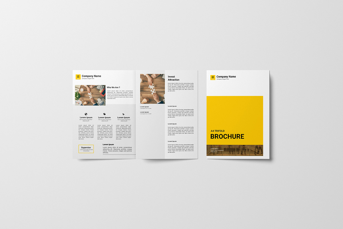 A4 / A5 Trifold Brochure Mockup, a Books & Magazine Mockup by Mockup Supper