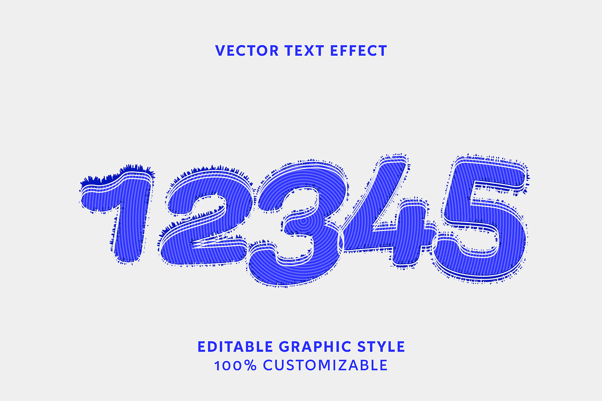 Striped Rough Edge Text Effect, a Templates & Theme by studiogstock (Photo 2 of 3)