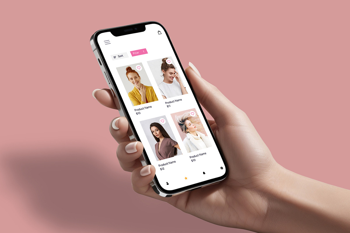 Smartphone Screen Mockup, an Advertising Mockup by CreativeShaper (Photo 1 of 2)