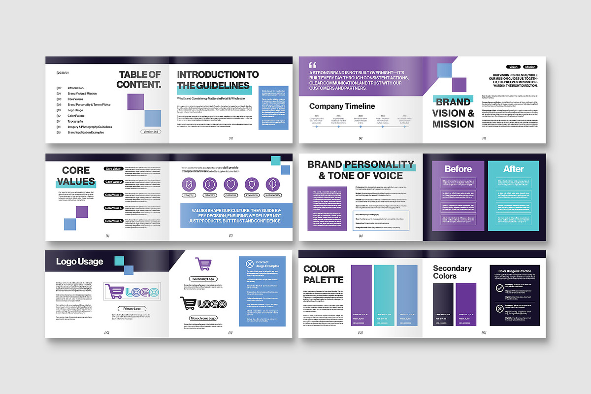Brand Guidelines Template, a Brochure Template by BrandPacks (Photo 3 of 6)