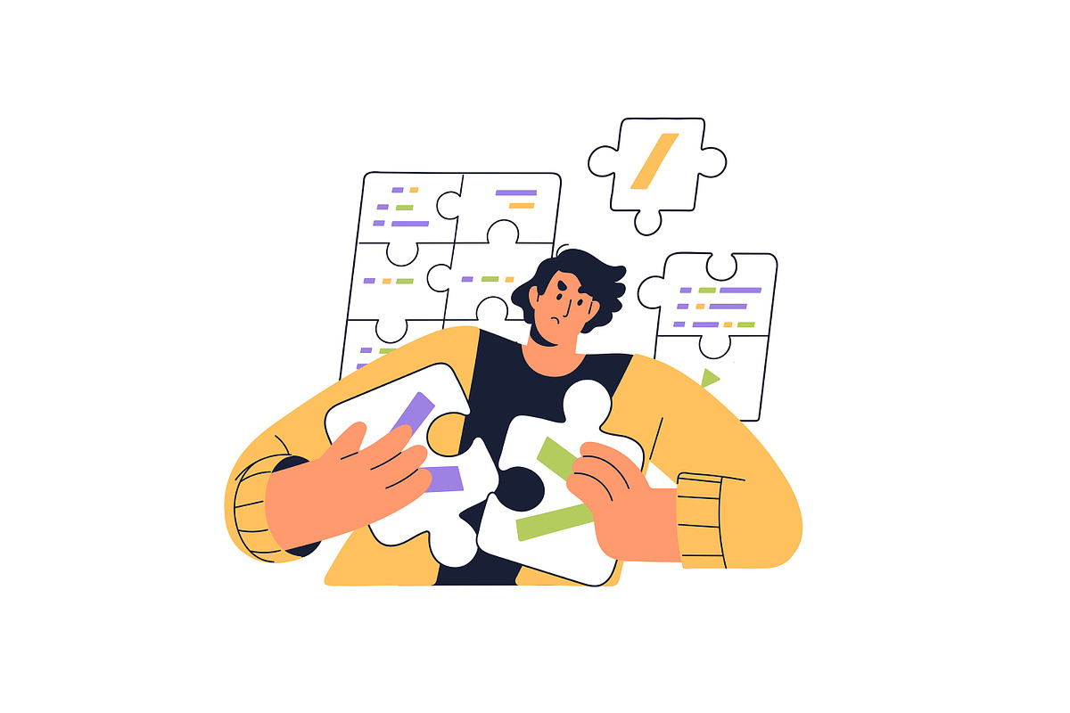 Programmers at work. IT concepts set, a Work Illustration by PaperTrident (Photo 14 of 28)