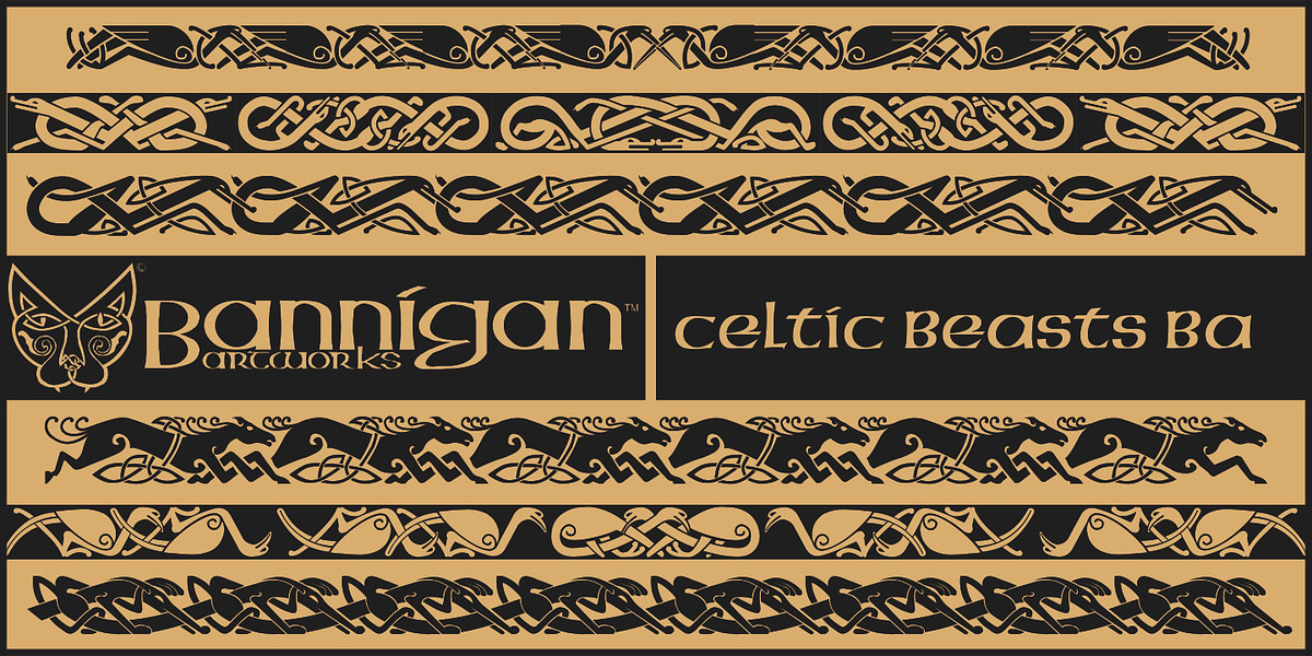 Celtic-BA, a Symbol Font by Bannigan Artworks (Photo 1 of 3)