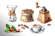 Coffee time. Watercolor collection, a Food Illustration by Daria Ustiugova (Thumbnail 5 of 6)
