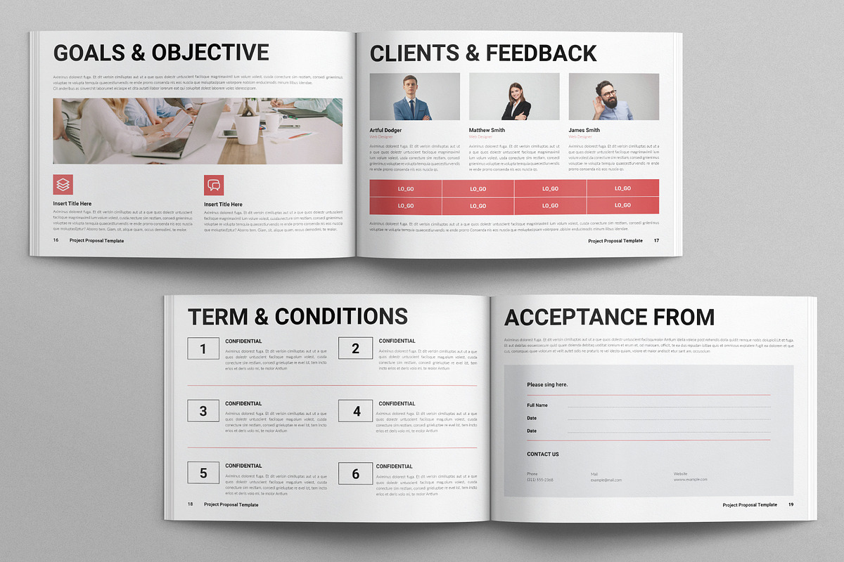 Project Proposal Template Landscape, a Brochure Template by E-Type (Photo 7 of 8)