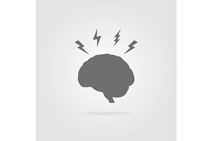 Headache and stress concept, an Object Illustration by Vector Creator