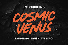 Cosmic Venus - Brush Typeface