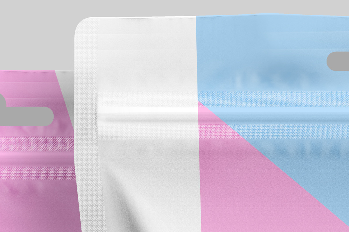 Stand Up Pouch Doypack Poster Mockup, a Packaging Mockup by Reformer Mockup
