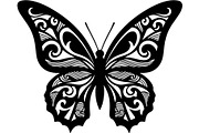 Elegant Butterfly Silhouette, an Object Graphic by Designer_Momina (Thumbnail 6 of 18)