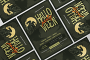 Green Halloween Night Party Flyer, a Flyer Template by Annora Studio (Thumbnail 3 of 5)