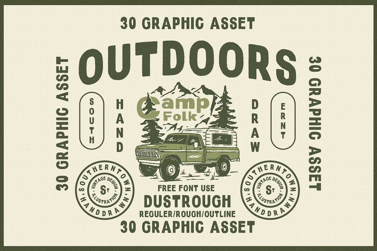 30 Outdoors Illustration -25%, an Object Illustration by Southerntown (Photo 1 of 3)