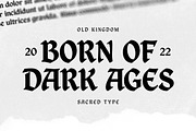 Absolut Black – Gothic Blackletter, a Blackletter Font by decographstud (Thumbnail 3 of 7)
