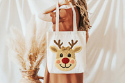 Patchwork Yarn Crochet Reindeer Bow, an Illustration by Daily.Designs (Thumbnail 2 of 5)