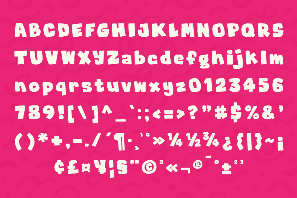 Goofy Thick - Chunky Display Font, a Handwritten Font by Sronstudio (Photo 9 of 11)