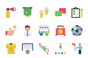Soccer Flat Multicolor Icons, an Icon by IconBunny (Thumbnail 2 of 2)