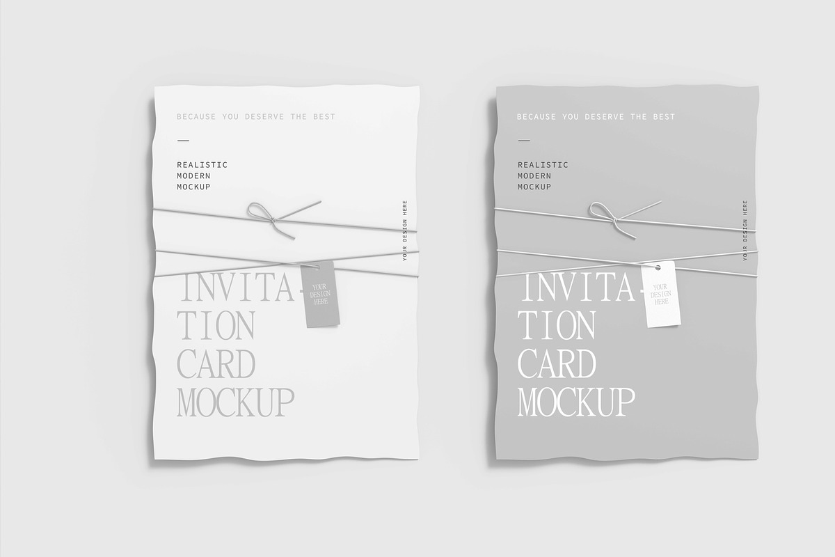 Invitation Greeting Card Mockup Set, a Product Mockup by graphypix (Photo 4 of 4)