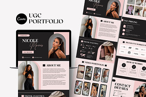 UGC Portfolio Website Template Canva, a Landing Page Template by Business Chic