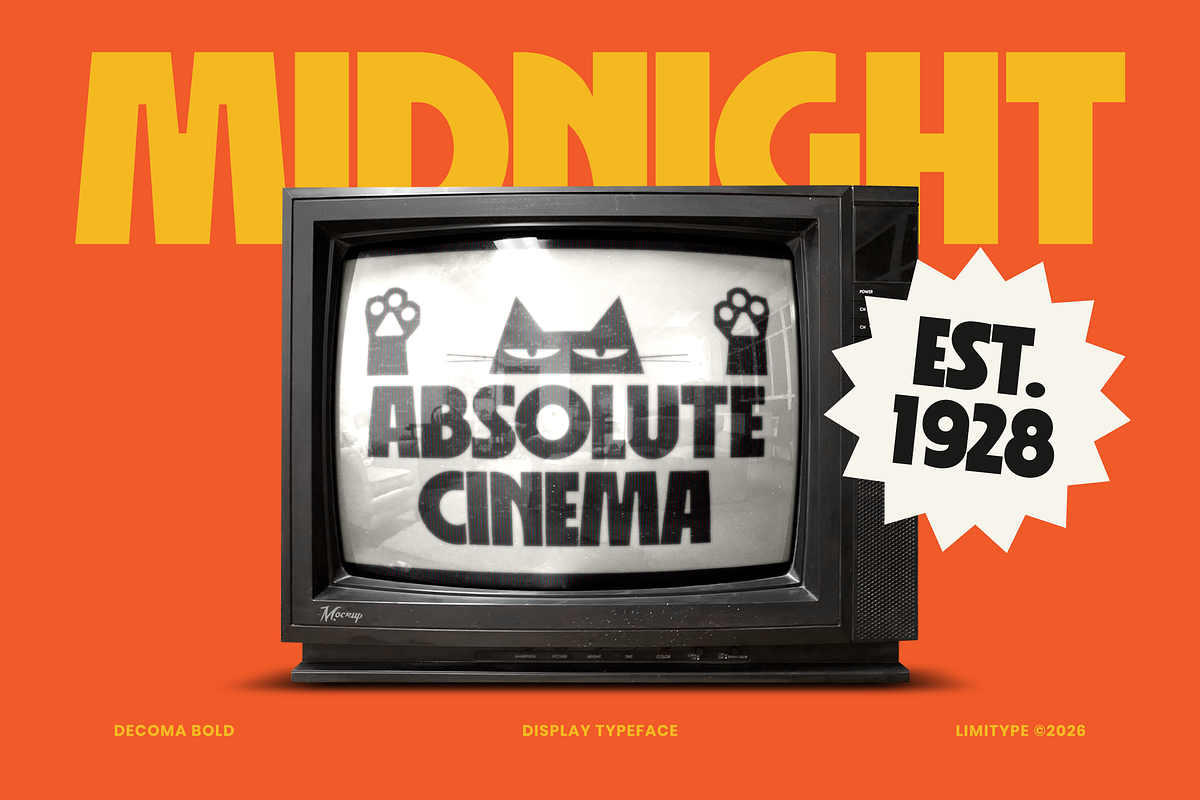 Decoma - Bold Geometric Font, a Sans Serif Font by limitype (Photo 4 of 12)