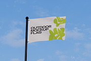 Flag Mockup, a Product Mockup by NyakBiett (Thumbnail 3 of 5)