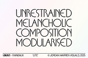 JWV - RAINBAUX, a Sans Serif Font by Jordan Warren Visuals (Thumbnail 5 of 13)