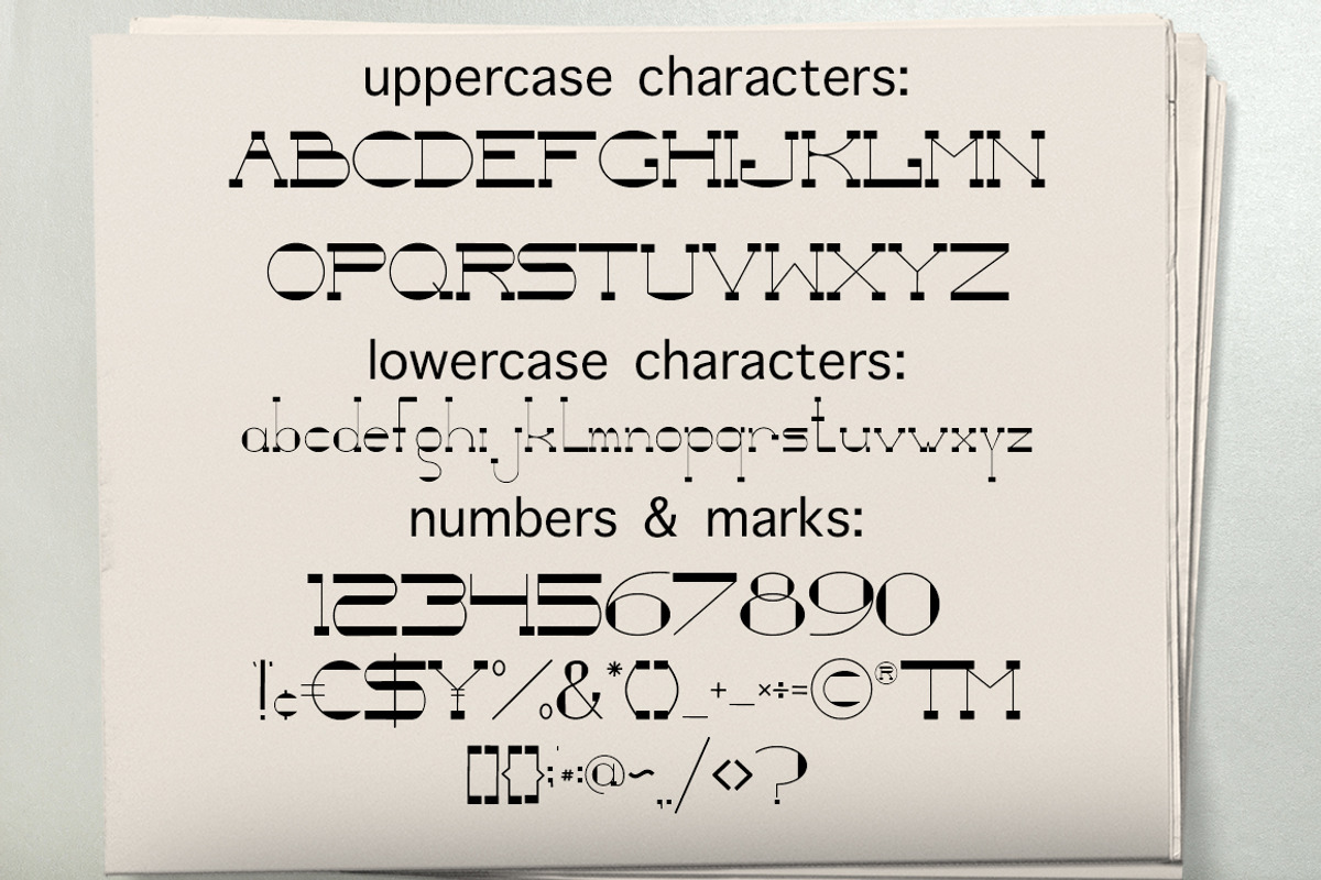 Newspaper Slab Serif font preview 2