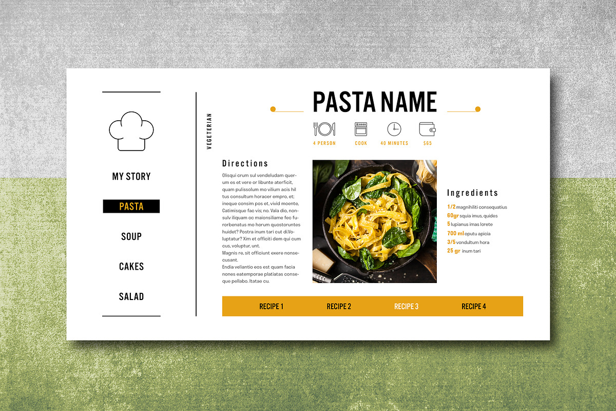 Interactive PDF Cookbook, a Templates & Theme by Grkic Creative (Photo 6 of 22)