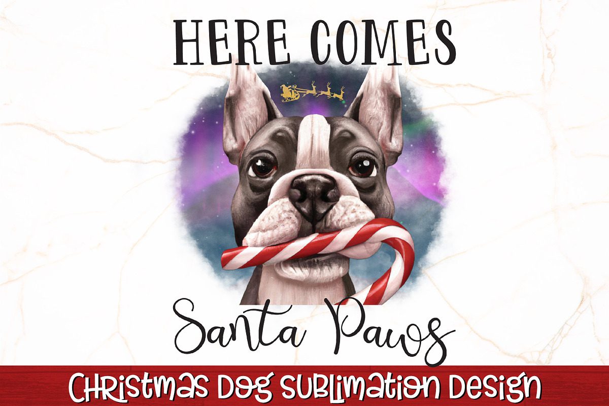 Christmas Dog Sublimation Bundle, an Animal Illustration by RossiGalleria (Photo 4 of 9)