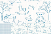 Toile de Jouy Digital Kit – Vintage, an Illustration by Lolytop Studio (Thumbnail 4 of 5)