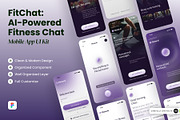 FitChat - AI-Powered Fitness Chat, an UI Kit Template by SLAB! Design (Thumbnail 1 of 4)