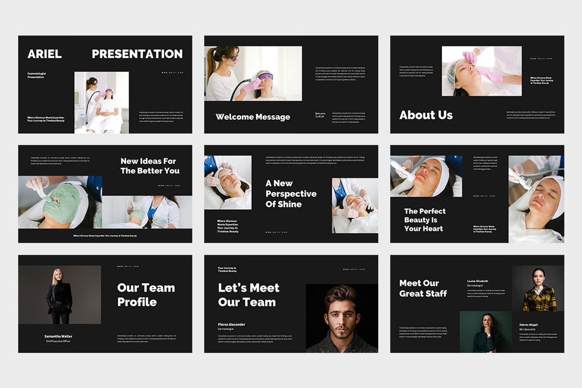 Ariel : Cosmetologist Google Slides, a Presentation Template by Punkl Camp (Photo 6 of 9)